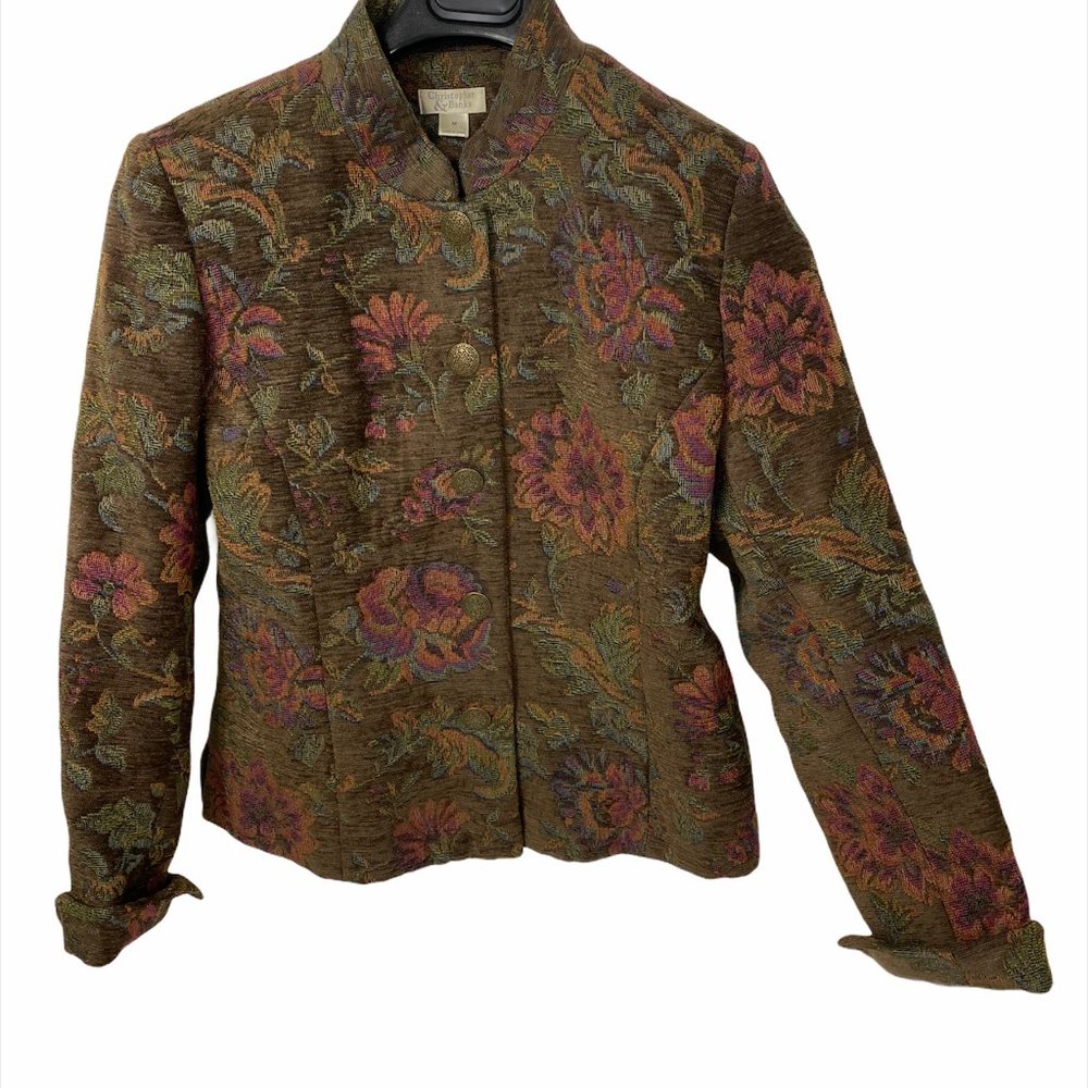 Christopher & Banks Floral Tapestry Style Jacket M